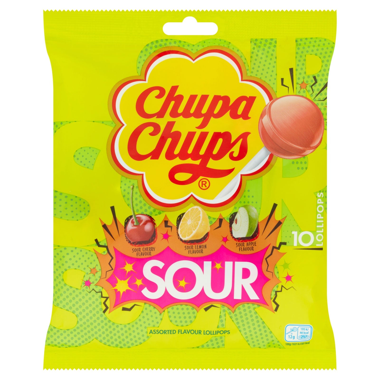 Chupa Chups Paper Stick Sour 10 Lollipops | High Quality Chocolate & Sweets Online - Product Image Chupa Chups Paper Stick Sour 10 Lollipops | High Quality Chocolate & Sweets Online - Product Image